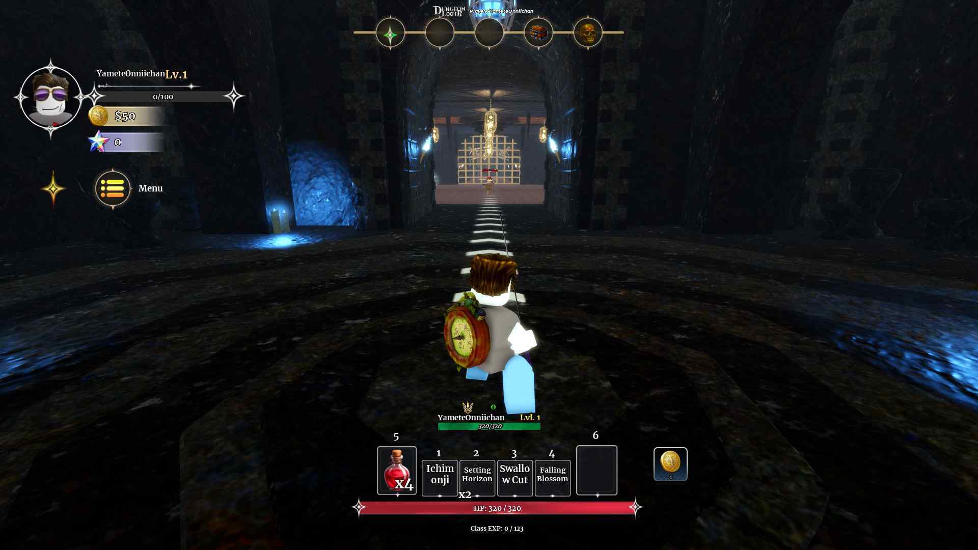 Dungeon Lootr tutorial dungeon visual from the approved local asset pack