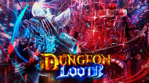Dungeon Lootr Roblox thumbnail used as a neutral backdrop for the Discord page